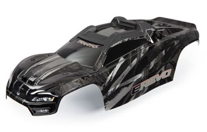 Kaross E-Revo 2 Svart i gruppen Katalog / Fabrikat / T / Traxxas / Karosser & Tillbehör hos Minicars Hobby Distribution AB (428611R)