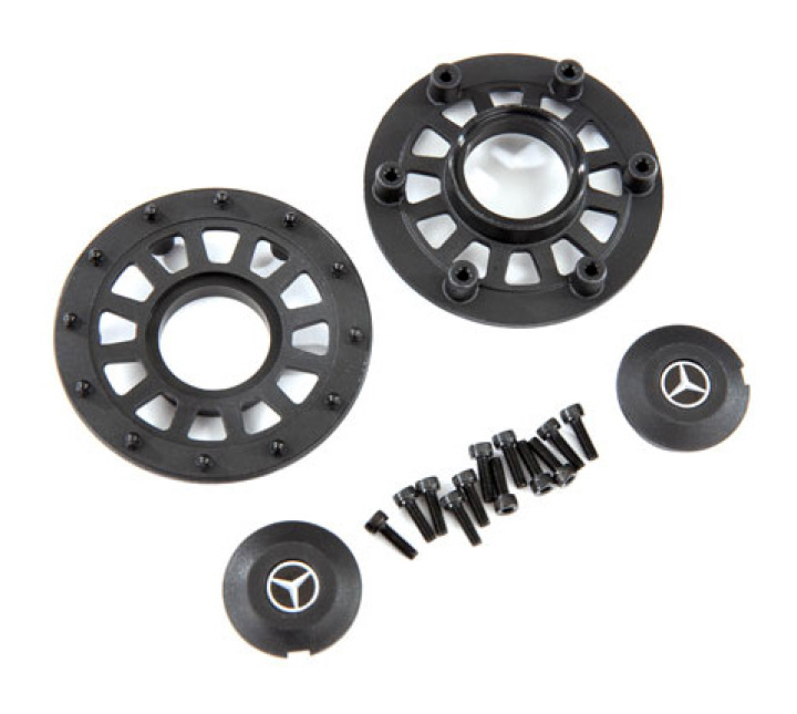 Navkapslar / Beadlock Ringar (2+2) (Kräver Hjulaxel #8255A) i gruppen Katalog / Fabrikat / T / Traxxas / Däck & Fälg hos Minicars Hobby Distribution AB (428875)
