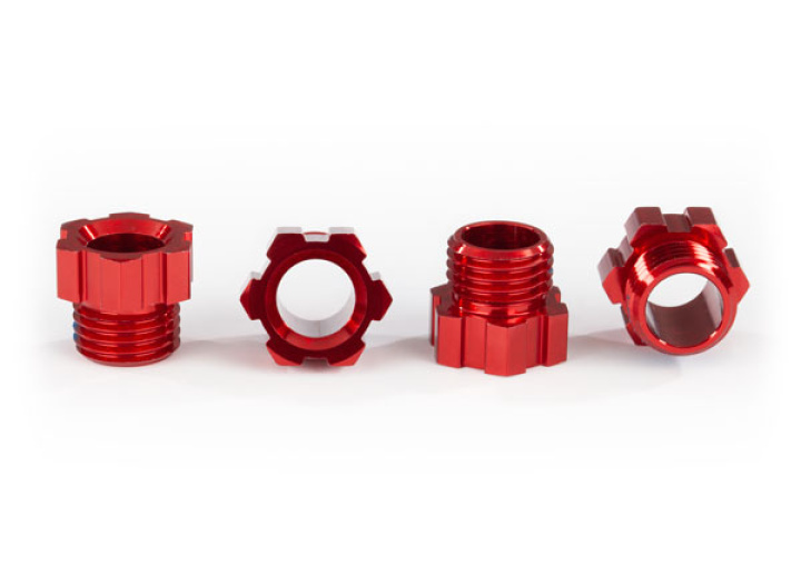 Hjulaxelmutter Alu Röd (4) TRAXX* i gruppen Katalog / Fabrikat / T / Traxxas / Reservdelar hos Minicars Hobby Distribution AB (428886R)
