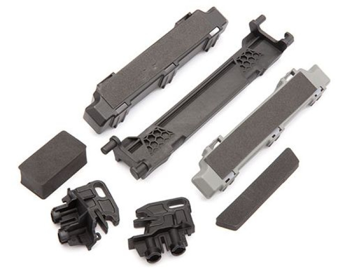 Batterihållare med Fästen och Distans Set Maxx i gruppen Katalog / Fabrikat / T / Traxxas / Reservdelar hos Minicars Hobby Distribution AB (428919)