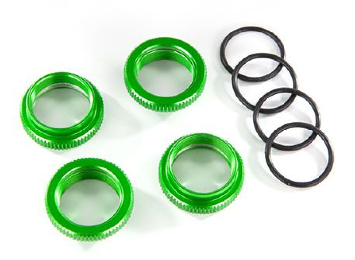 Fjäderspännare Alu Grön GT-Maxx (4) i gruppen Katalog / Fabrikat / T / Traxxas / Reservdelar hos Minicars Hobby Distribution AB (428968G)