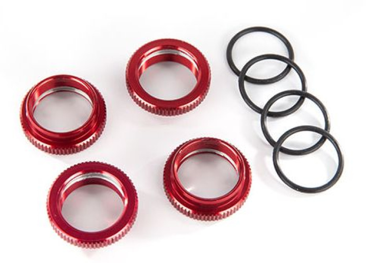 Fjäderspännare Alu Röd GT-Maxx (4) i gruppen Katalog / Fabrikat / T / Traxxas / Reservdelar hos Minicars Hobby Distribution AB (428968R)