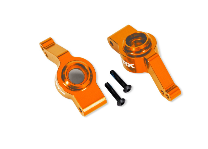 Hjulaxelhållare Alu Orange (Par) Raptor R Ultimate, (Uppgradering #9080) i gruppen Katalog / Fabrikat / T / Traxxas / Reservdelar hos Minicars Hobby Distribution AB (429065-ORNG)