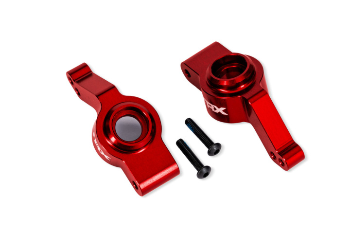 Hjulaxelhållare Alu Röd (Par) Raptor R Ultimate, (Uppgradering #9080) i gruppen Katalog / Fabrikat / T / Traxxas / Reservdelar hos Minicars Hobby Distribution AB (429065-RED)
