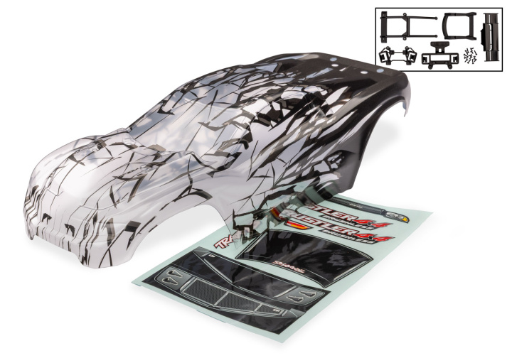 Kaross Rustler 4x4 ProGraphix Komplett i gruppen Katalog / Fabrikat / T / Traxxas / Karosser & Tillbehör hos Minicars Hobby Distribution AB (429077X)