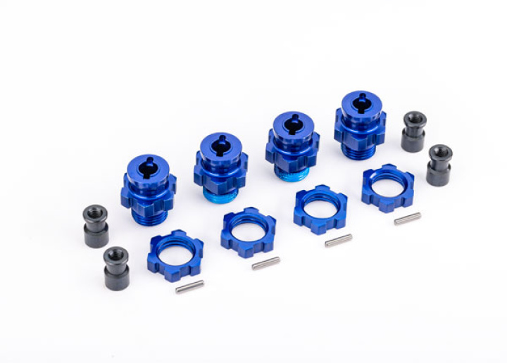 Hjulnav & Mutter 17mm Alu Blå (4) Jato 4x4 i gruppen Katalog / Fabrikat / T / Traxxas / Reservdelar hos Minicars Hobby Distribution AB (429086)