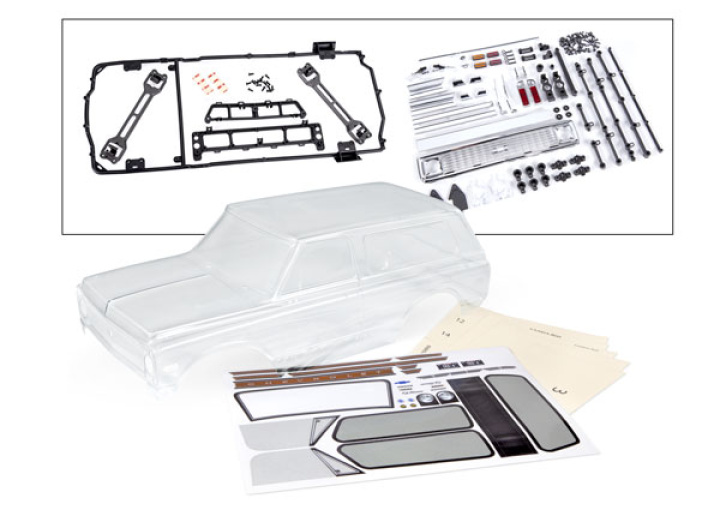 Kaross Chevrolet Blazer ´72 Omålad Clipless med Detaljer i gruppen Katalog / Fabrikat / T / Traxxas / Karosser & Tillbehör hos Minicars Hobby Distribution AB (429130)