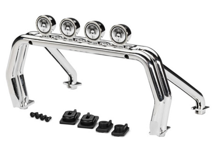 Störtbåge Krom med Fästen Chevrolet K10, Ford F-150 i gruppen Katalog / Fabrikat / T / Traxxas / Reservdelar hos Minicars Hobby Distribution AB (429262)