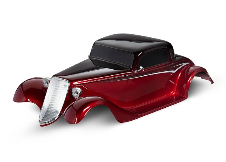 Kaross Factory Five ´33 Hot Rod Coupé Röd i gruppen Katalog / Fabrikat / T / Traxxas / Karosser & Tillbehör hos Minicars Hobby Distribution AB (429333R)