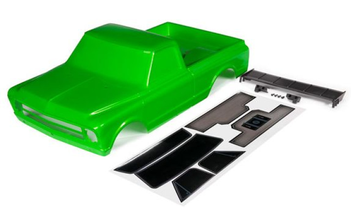Kaross Chevrolet C10 Drag Slash Grön i gruppen Katalog / Tillbehör & Delar / Bil Karosser & Tillbehör / Karosser DragRacing hos Minicars Hobby Distribution AB (429411G)