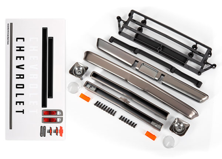Karossdelar Chevrolet C10 Matt Svart Krom i gruppen Katalog / Fabrikat / T / Traxxas / Karosser & Tillbehör hos Minicars Hobby Distribution AB (429415A)