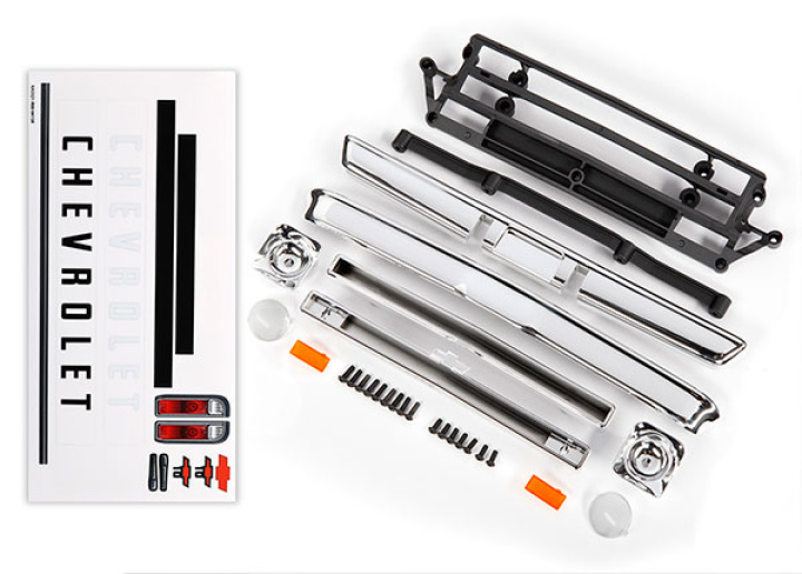 Karossdelar Chevrolet C10 Krom i gruppen Katalog / Fabrikat / T / Traxxas / Karosser & Tillbehör hos Minicars Hobby Distribution AB (429415R)