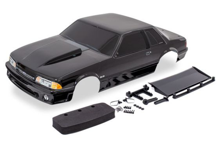 Kaross Ford Mustang Drag Slash Svart i gruppen Katalog / Tillbehör & Delar / Bil Karosser & Tillbehör / Karosser DragRacing hos Minicars Hobby Distribution AB (429421A)