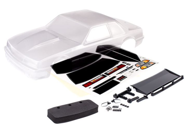 Kaross Ford Mustang Drag Slash Omålad i gruppen Katalog / Tillbehör & Delar / Bil Karosser & Tillbehör / Karosser DragRacing hos Minicars Hobby Distribution AB (429421)