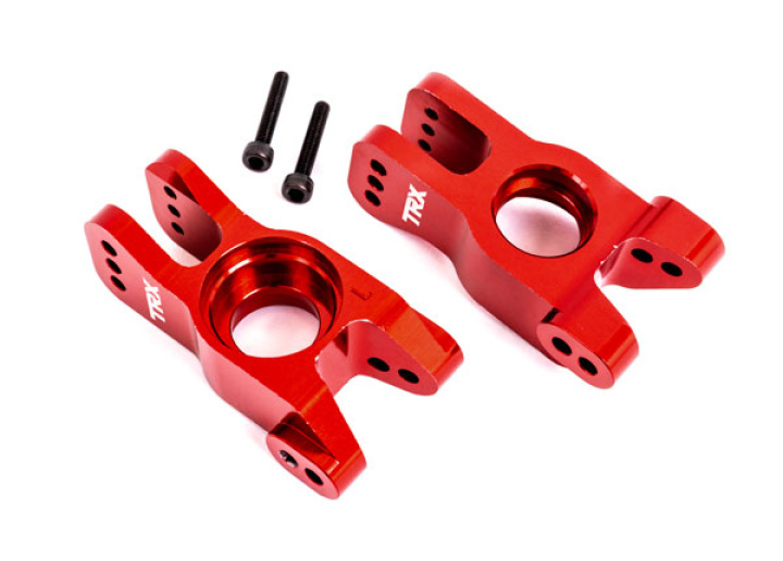 Hjulaxelhållare Alu Röd (Pair) Sledge i gruppen Katalog / Fabrikat / T / Traxxas / Reservdelar hos Minicars Hobby Distribution AB (429552R)
