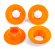 Navkapslar Neon Orange (fr Hjul #9572) (4)