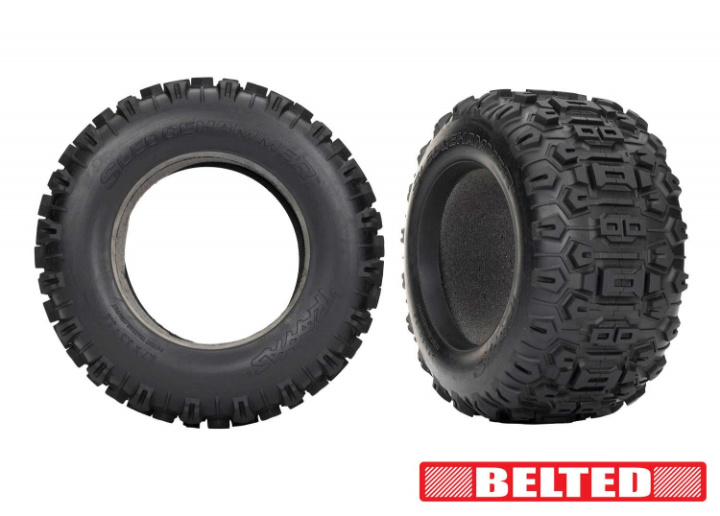 Däck Sledgehammer Förstärkta 3.8\'\' (2) i gruppen Katalog / Fabrikat / T / Traxxas / Däck & Fälg hos Minicars Hobby Distribution AB (429571)