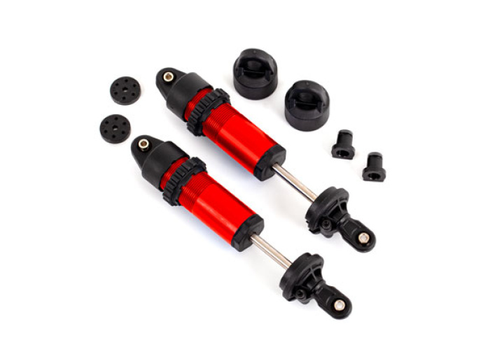 Stötdämpare GT-Maxx Röd utan fjädrar (2) i gruppen Katalog / Fabrikat / T / Traxxas / Reservdelar hos Minicars Hobby Distribution AB (429660-RED)