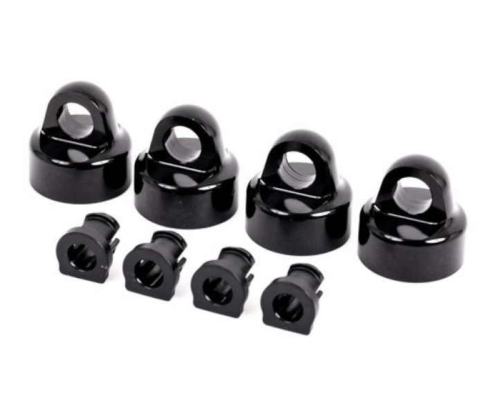 Stötdämparlock Alu Svart GTX (4) i gruppen Katalog / Fabrikat / T / Traxxas / Reservdelar hos Minicars Hobby Distribution AB (429664A)