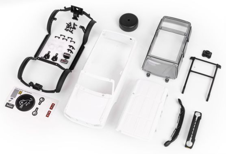 Kaross TRX-4M Ford Bronco Komplett Omålad i gruppen Katalog / Fabrikat / T / Traxxas / Karosser & Tillbehör hos Minicars Hobby Distribution AB (429711)