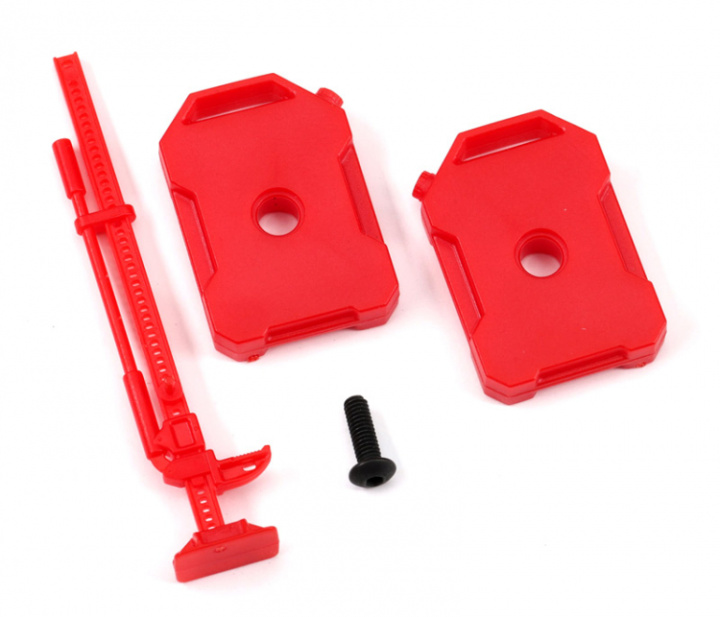 Bränsledunkar, Domkraft Röd Land Rover Defender TRX-4M i gruppen Katalog / Fabrikat / T / Traxxas / Reservdelar hos Minicars Hobby Distribution AB (429721)