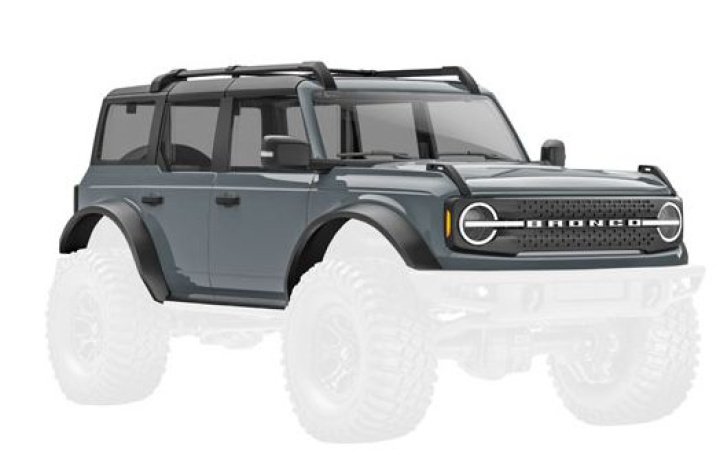 Kaross TRX-4M Ford Bronco Mörkgrå Komplett i gruppen Katalog / Fabrikat / T / Traxxas / Karosser & Tillbehör hos Minicars Hobby Distribution AB (429723-DKGRY)