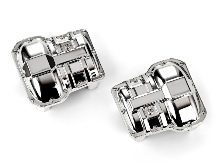 DifferentIal Cover Front/Rear Chrome (2) TRX-4M in the group Catalog / Brands / T / Traxxas / Spare Parts at Minicars Hobby Distribution AB (429738-CHR)