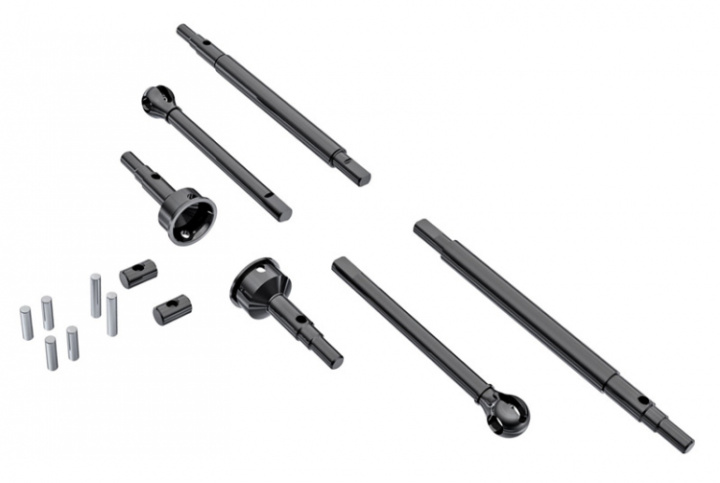 Drivaxlar Fram+Bak samt Hjulaxlar Fram HD TRX-4M i gruppen Katalog / Fabrikat / T / Traxxas / Reservdelar hos Minicars Hobby Distribution AB (429756)