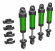 Shocks Alu Green Complete (w/o springs) (4) TRX-4M