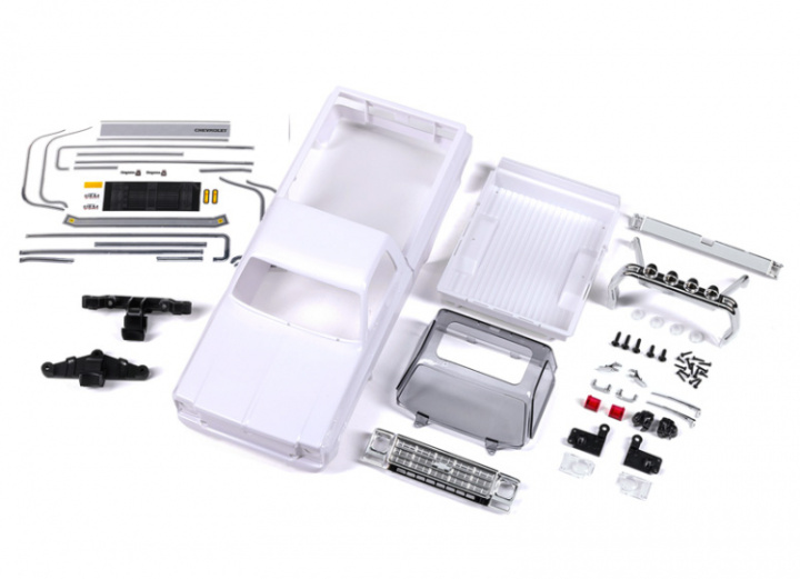 Kaross TRX-4M Chevrolet K10 Komplett Omålad (Clipless) i gruppen Katalog / Fabrikat / T / Traxxas / Karosser & Tillbehör hos Minicars Hobby Distribution AB (429811)