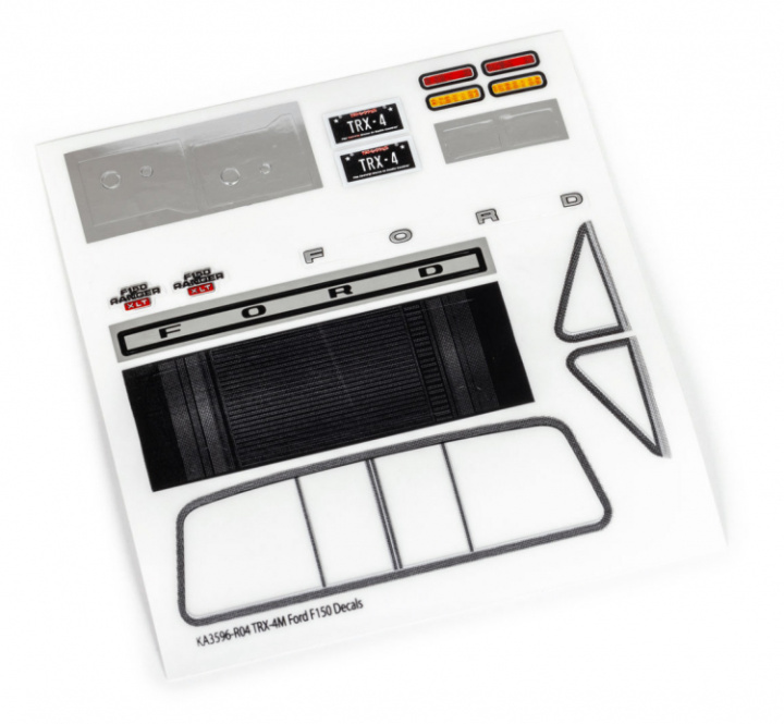 Dekalark Ford F-150 TRX-4M i gruppen Katalog / Fabrikat / T / Traxxas / Karosser & Tillbehör hos Minicars Hobby Distribution AB (429828)
