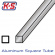 Aluminiumrr Fyrkant 2.4x305mm (3/32'') (.014'') (1)