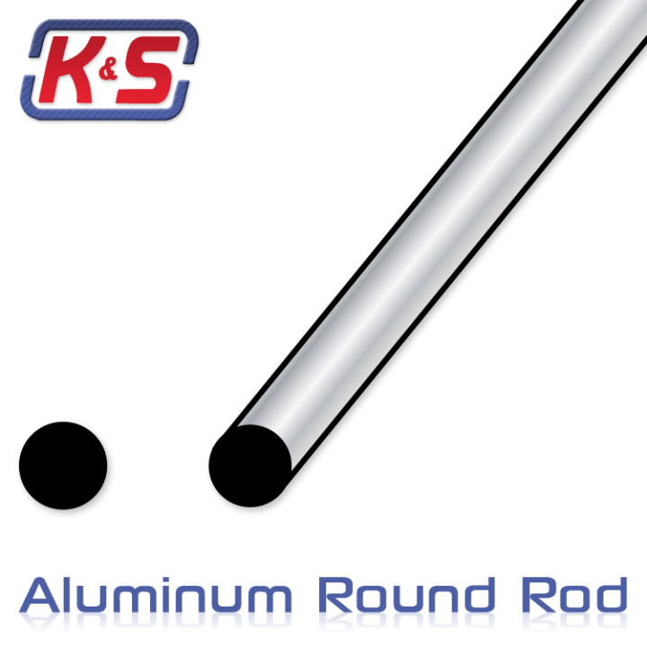Aluminiumtråd 12.5x305mm (1/2\'\') (1) i gruppen Katalog / Fabrikat / K / K&S / Aluminium Tråd hos Minicars Hobby Distribution AB (5483048)