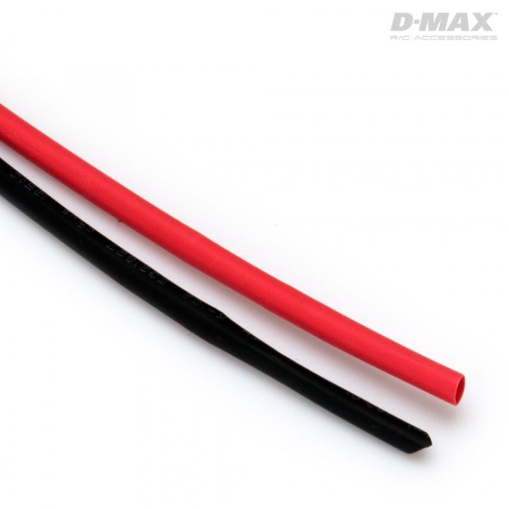 Krympslang Röd & Svart D2/B3mm x 1m i gruppen Katalog / Fabrikat / D / DynoMAX / Krympslang hos Minicars Hobby Distribution AB (B9201)