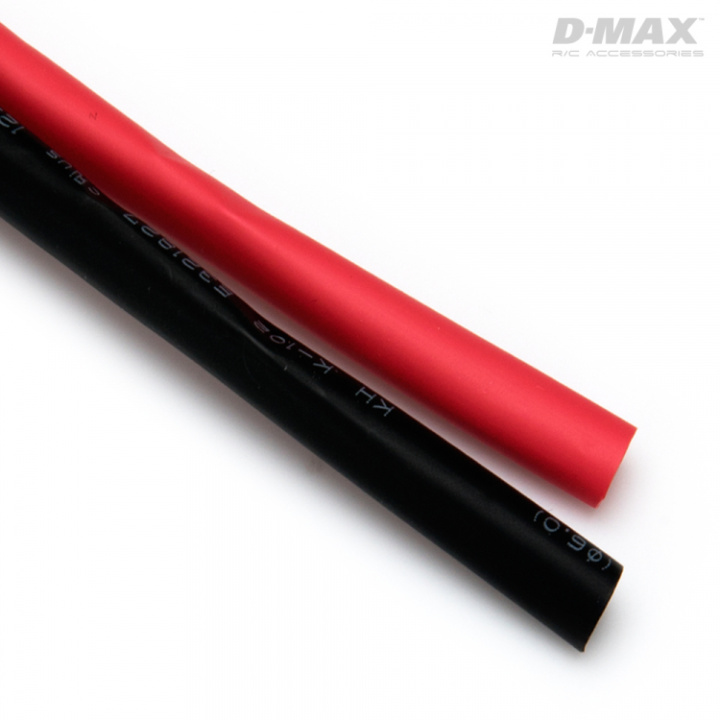 Krympslang Röd & Svart D6/B8mm x 1m i gruppen Katalog / Fabrikat / D / DynoMAX / Krympslang hos Minicars Hobby Distribution AB (B9205)
