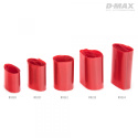 Krympslang Röd Transparent D28/B44mm x 1m