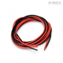 Kabel Röd & Svart 22AWG D0.6/1.7mm x 1m