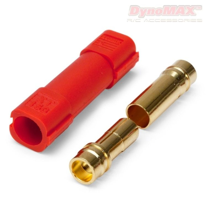 Kontakt XT150 6mm Röd 1+1 i gruppen Katalog / Fabrikat / D / DynoMAX / Kablar & Kontakter hos Minicars Hobby Distribution AB (B9300)