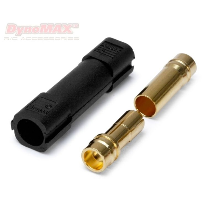 Kontakt XT150 6mm Svart 1+1 i gruppen Katalog / Fabrikat / D / DynoMAX / Kablar & Kontakter hos Minicars Hobby Distribution AB (B9302)