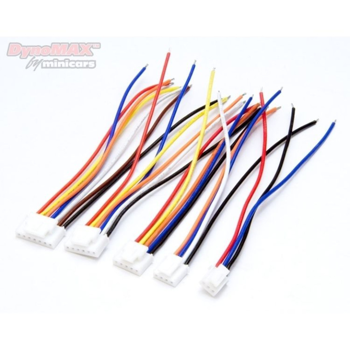 Balanskontakt Set TP Hona (stift) med kabel 2-6S* i gruppen Katalog / Fabrikat / D / DynoMAX / Kablar & Kontakter hos Minicars Hobby Distribution AB (B9405)