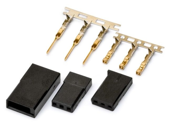 Servokontakt Futaba par i gruppen Katalog / Fabrikat / D / DynoMAX / Kablar & Kontakter hos Minicars Hobby Distribution AB (B9523)