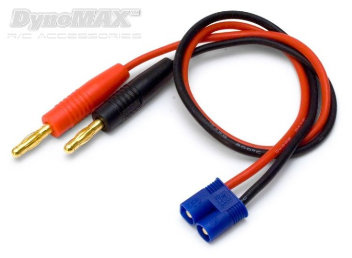 Laddkabel EC3 med 4mm banankontakter i gruppen Katalog / Fabrikat / D / DynoMAX / Kablar & Kontakter hos Minicars Hobby Distribution AB (B9692)