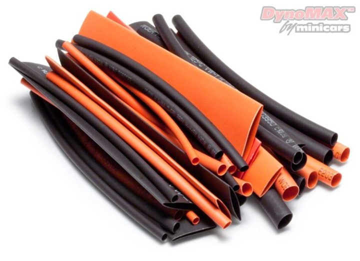 Krympslang Sortiment D2.5-15mm / 100mm långa i gruppen Katalog / Fabrikat / D / DynoMAX / Krympslang hos Minicars Hobby Distribution AB (B9765)