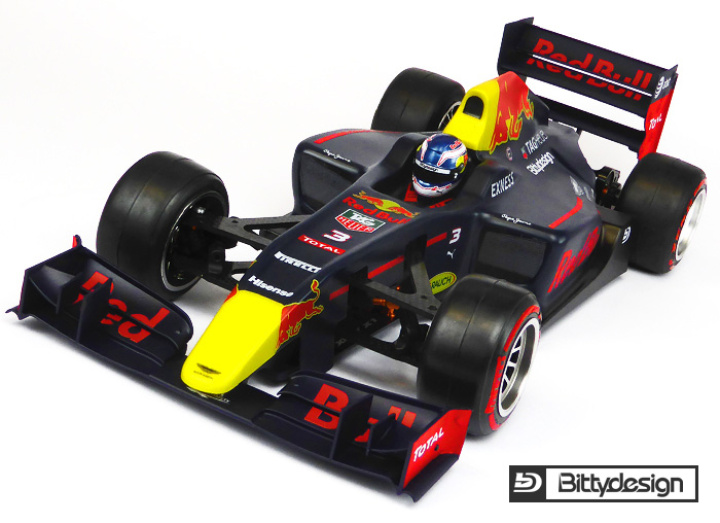 Kaross Type-6R F1 Lättvikt (Omålad) i gruppen Katalog / Tillbehör & Delar / Bil Karosser & Tillbehör hos Minicars Hobby Distribution AB (BDF-1T6R)