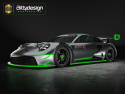 P-GT3R Kaross 1/10 GT 190mm (Omålad)