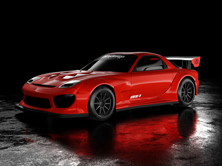 KANJO-R 1/28 Mini-Z Clear Body in the group Catalog / Accessories & Parts / Car Bodies & Accessories / at Minicars Hobby Distribution AB (BDMZ-KJR)