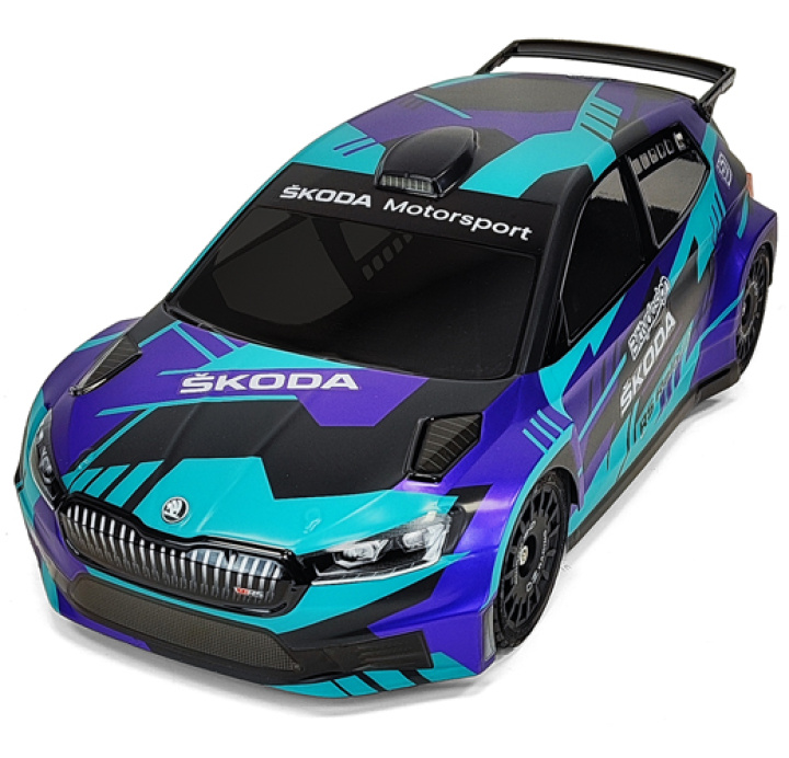 SKODA Fabia RS Rally2 Kaross 1/10 Rally 190mm Hard 1,2mm (Omålad) i gruppen Katalog / Fabrikat / B / Bittydesign / Bittydesign hos Minicars Hobby Distribution AB (BDRX-190FRS2H)