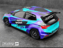 SKODA Fabia RS Rally2 Kaross 1/10 Rally 190mm Hard 1,2mm (Omålad)