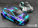 SKODA Fabia RS Rally2 Kaross 1/10 Rally 190mm Hard 1,2mm (Omålad)