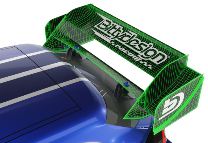 P10R Vinge Extra Hård (Omålad) i gruppen Katalog / Fabrikat / B / Bittydesign / Bittydesign hos Minicars Hobby Distribution AB (BDRX-P10RWXH)